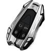 Zinc Alloy Car Key Case Cover Shell Fit for Changan Fit for Unit UNIK CS35PLUS CS55 Plus CS75 Oshan X7 X5(B Grey Keychain)