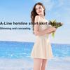 Disney High-Quality Colorful Polka Dot Halter A-Line Dress Swimsuit Women swimwear D16057S2E-AL