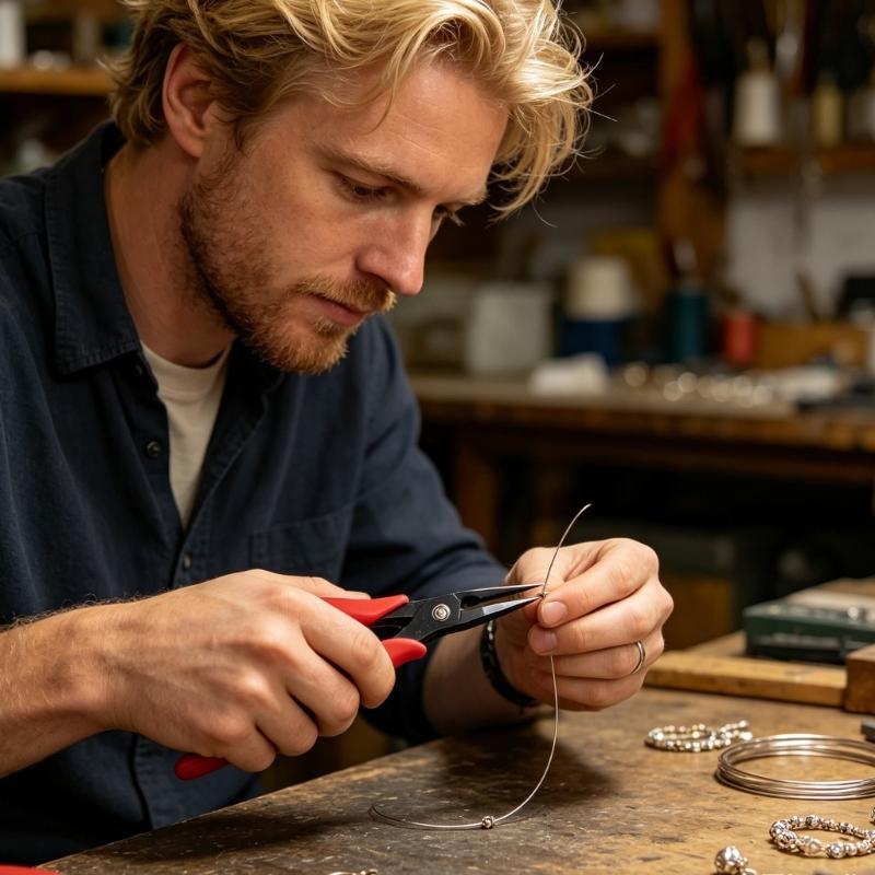 Professionelle Spitzzange für Schmuckherstellung und Elektronikreparatur mit doppeltem Spitzenkopfdesign