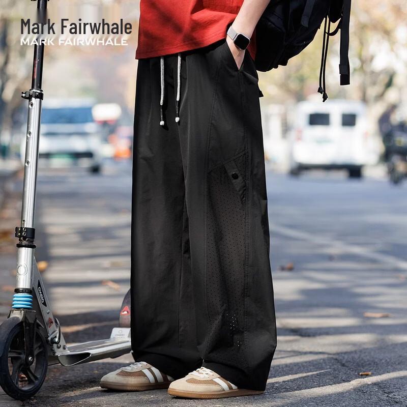 MARK FAIRWHALE Men s Ice Silk Mesh Casual Pants L