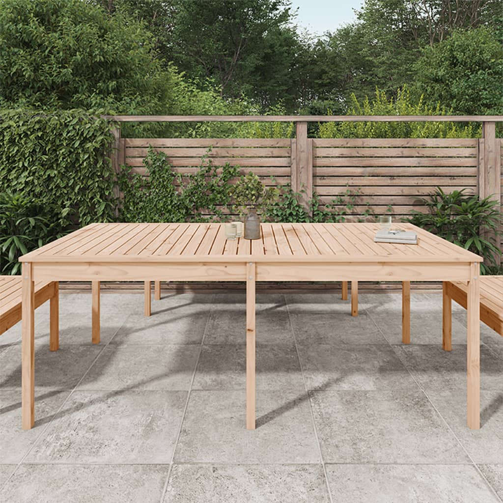 Garden Table 203.5 x 100 x 76 cm Solid Pine Wood