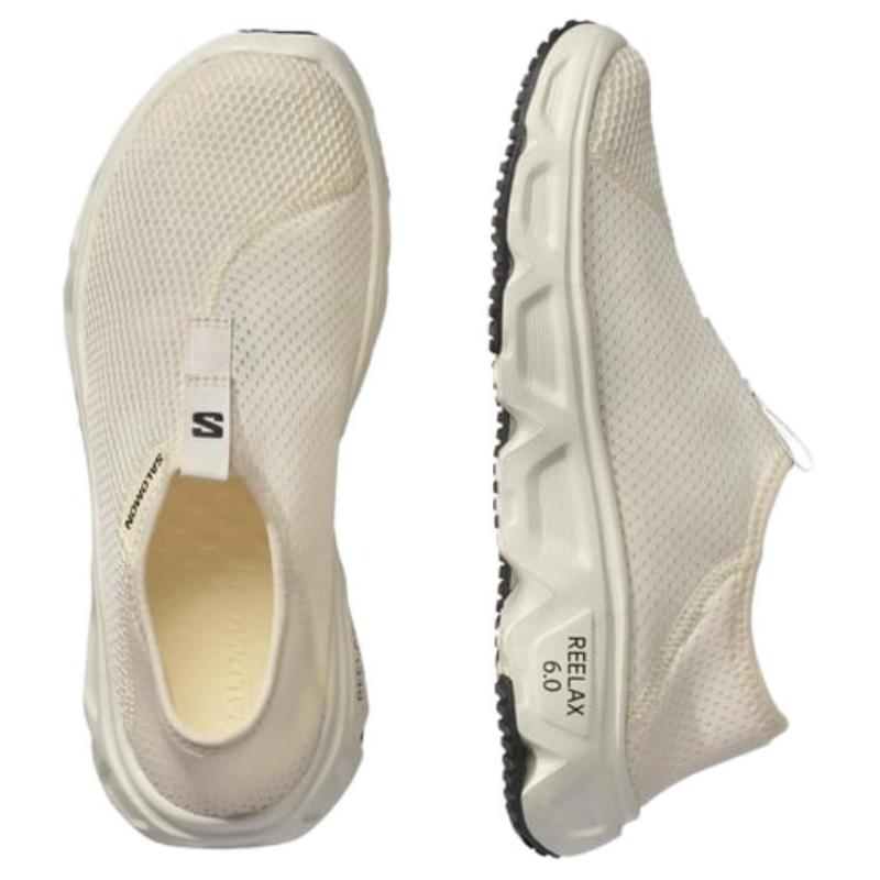 SALOMON Reelax Moc 6.0 Anti Slip Wear Resistant Low Top Casual Shoes Men's Beige Sneakers L47742300