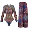 Women's Sun Protection Swimwear Set Beach Swimsuit Two Piece Stylish Swimsuit Set For Swimming And Beach Activities UV Protection Comfortable Swimwear