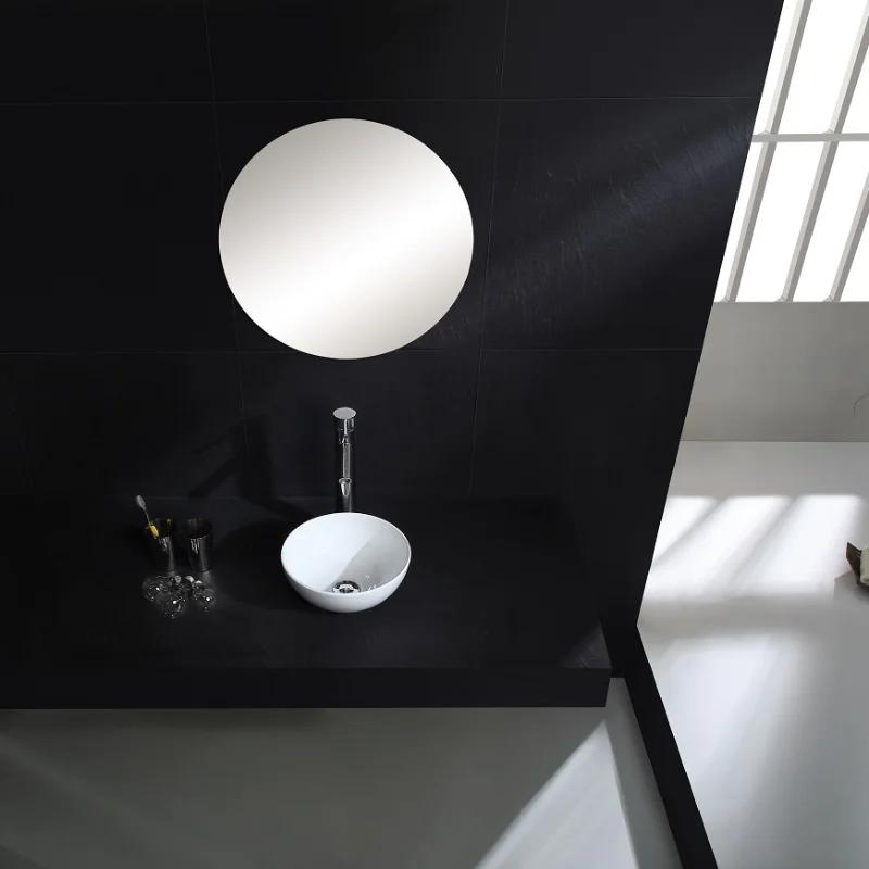 Family Apartment Bathroom White Ceramic Bathroom Sink Faucet Combination Counter Top Wash Basin