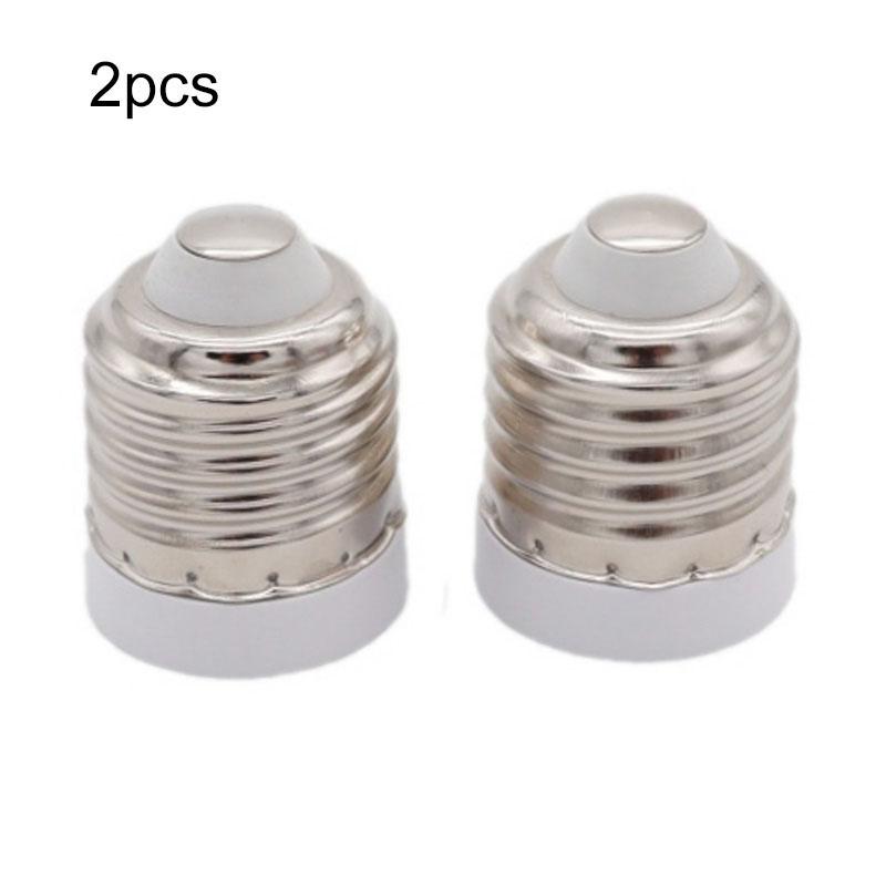 1/2/5 stk E27 til E17 til E27 LED-pære Strømsokkel Lyslampe Baseholder Halogen CFL Lyspære Adapter Konverter
