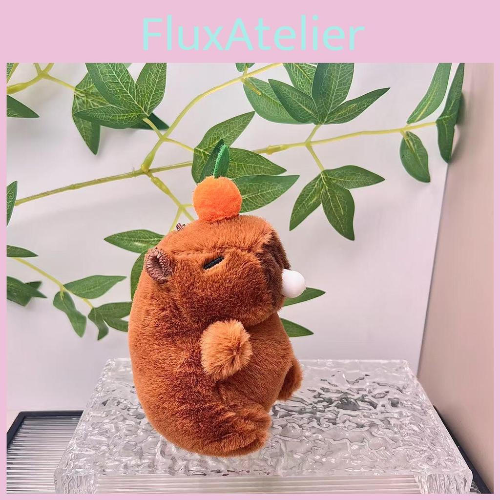 Cute Capybara Plush Toy Keychain With Bubble Blowing Design Ultra Soft And Fun