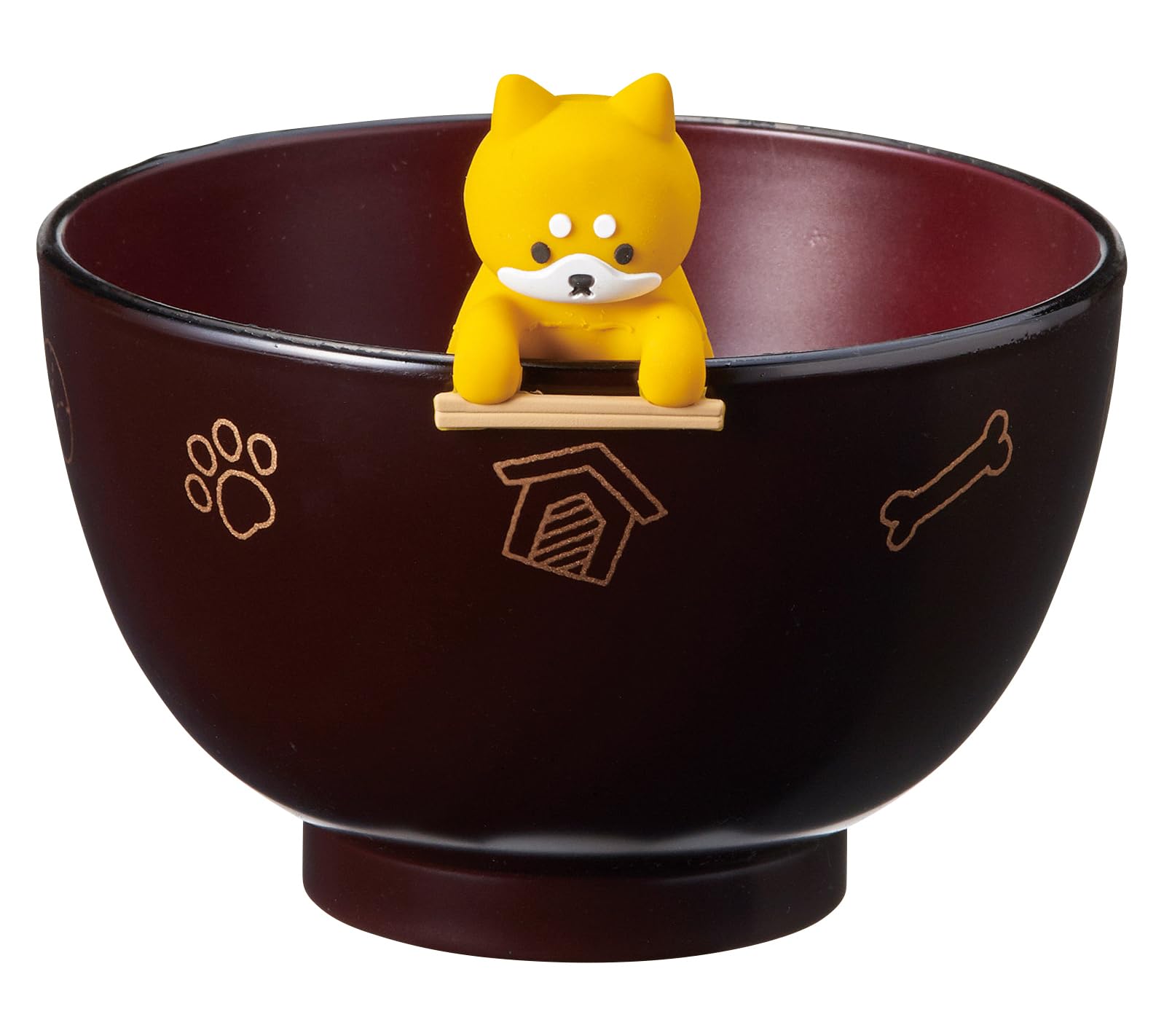 Ishida Silicone Chopstick Rest Soup Bowl Shiruwan Shiba Inu Microwave safe Dishwasher-safe Set, [67801]