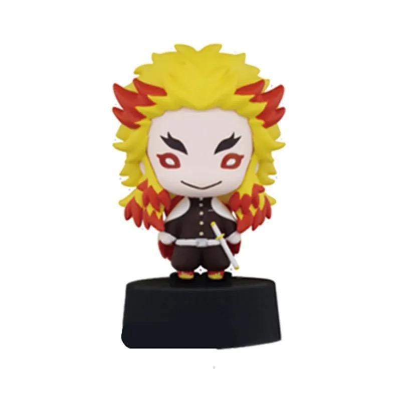 Demon Slayer Kimetsu No Yaiba Infinity Castle Gashapon Q Version Mini Drummer Figurine Iguro Obanai Action Figure Model Toys