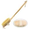 Bath Body Brush Back Scrubber with Comfy Bristle Long Handle Gentle Body Massager Wet or Dry Brushing Back Scrubber for