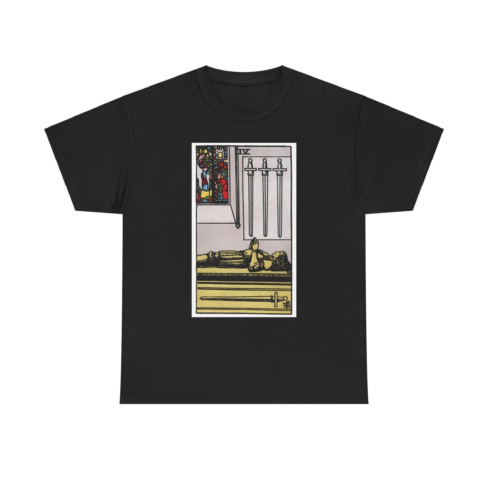 The 4 of Swords (Tarot Card) T shirt 4XL