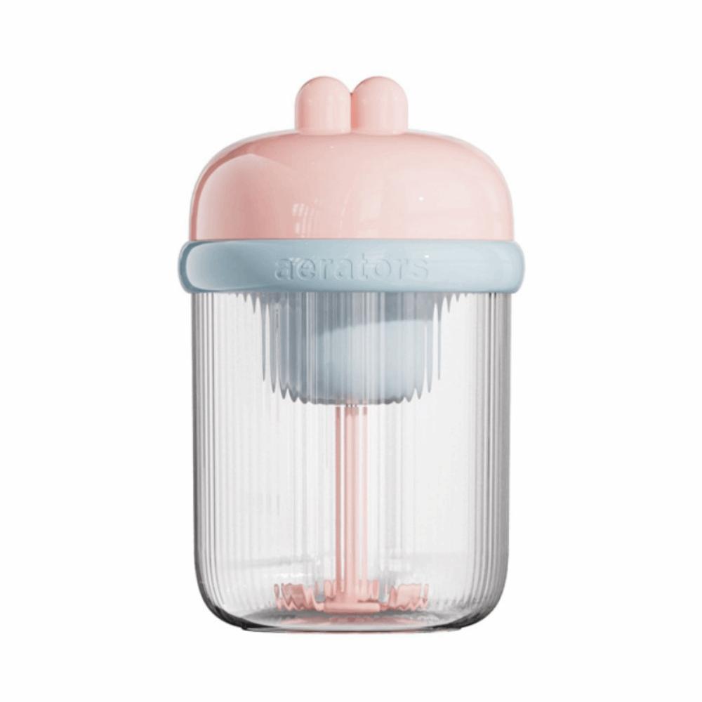 

Battery-powered Electric Foam Maker Compact Cartoon Foamer Machine Travel Friendly розовый