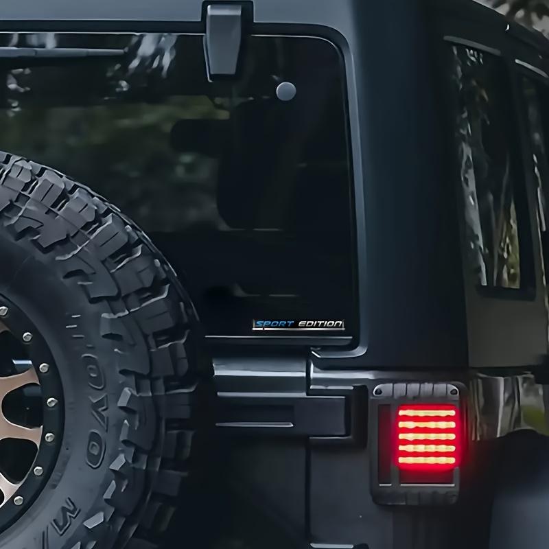 2pcs Sport Edition Sticker Limited Edition Emblem Badge Fender Decal Car Truck Replacement for Universal Vehicle SUV Motorcycle