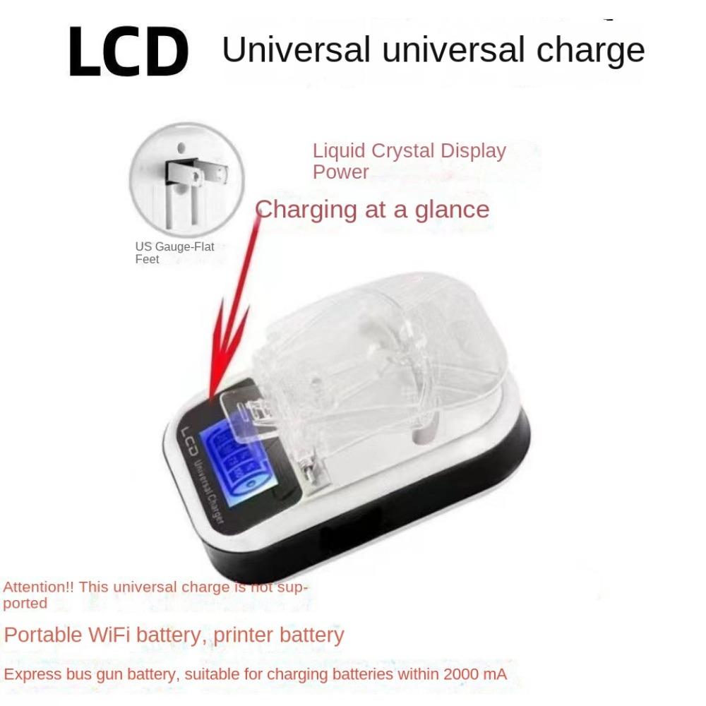 Charging Adapter Universal Battery Charger LCD Display Mobile Battery Charger Camera