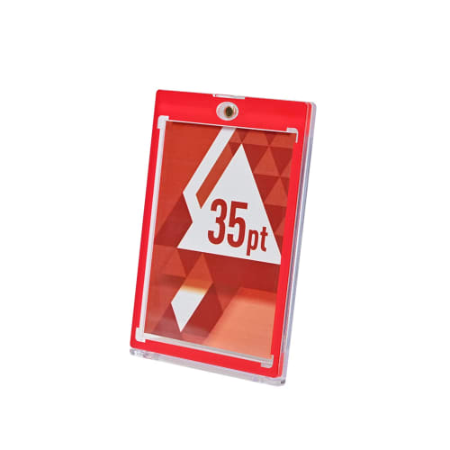 Acras Magnetic Protector, Red, Card Storage Area: Approx. 89mm x 64mm