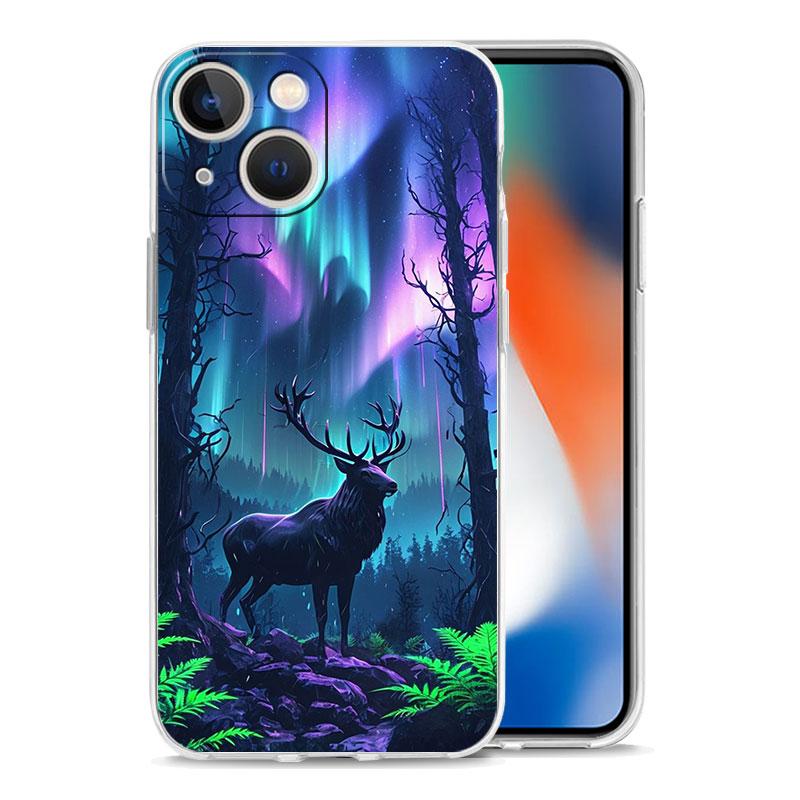 Phone Case For iPhone 17 Cases iPhone Air 16 15 12 13 14 Pro Max 7 8 Plus 16Pro iPhone11 Clear Soft Cover Deer Hunting