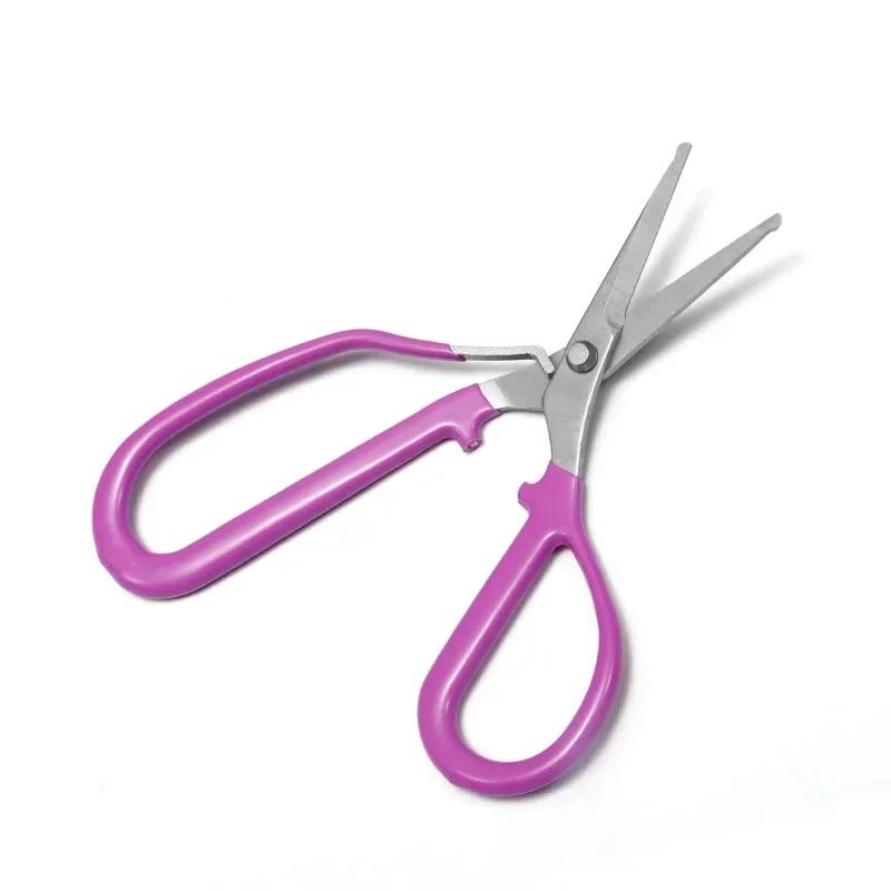 

Stainless Steel Pruning Shear Curved Blade Flowers Bonsai Plants Grape Sparse Scissor Household Garden Tools for Gardener