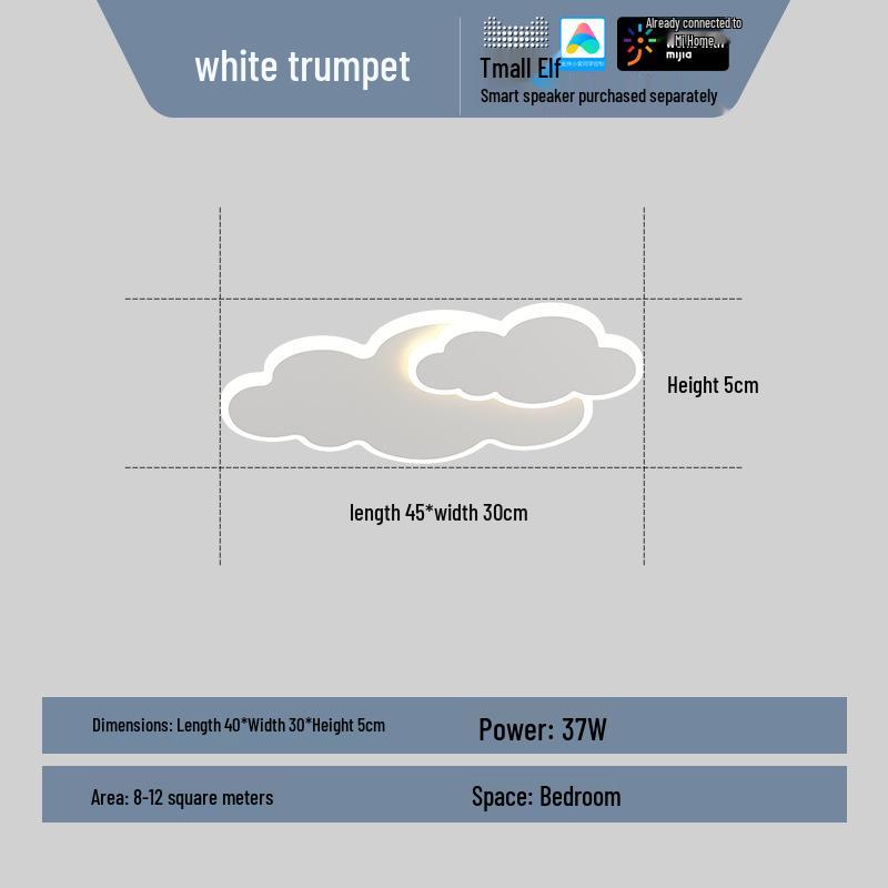 Jiudu Children s Cloud Ceiling Light - Smart LED with Tmall Genie & Mijia Control