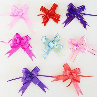10pcs 18mm DIY Flower Ribbons Pull Bowknots Christmas Car Decoration Gift Wrap Holiday Birthday Party Wedding