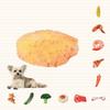 Juguete masticable duradero de lona para perros con diseño de verduras para horas de diversión