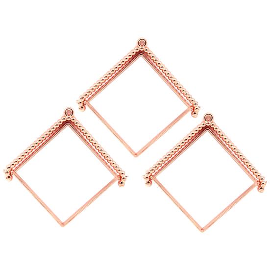 

3 шт., вращение на 360 градусов, ромб, рамка из эпоксидного сплава, сделай сам, ювелирные аксессуары, подарок