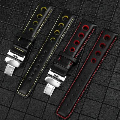 Genuine Leather Bracelet For Tissot 1853 Sport Watch Accessories Band Racing PRS516 T91 1853 Top Layer Cowhide 20mm Chopin Strap