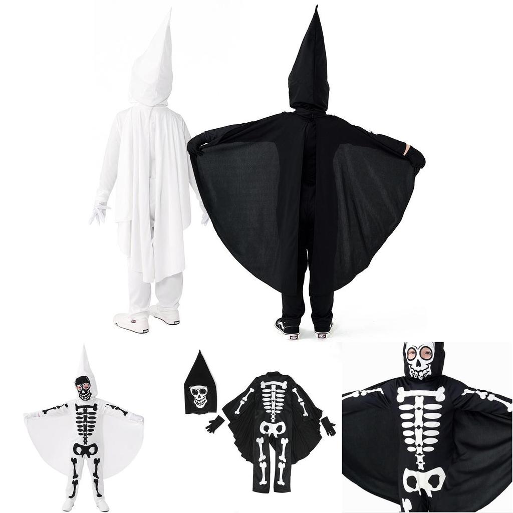 Halloween Costume For Kids Unique Skull Cosplay Outfit For Parties And Performances