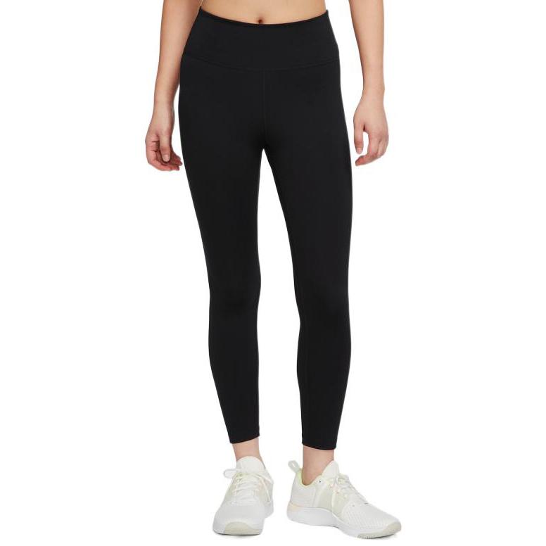 Nike Solid Color Logo Print Fitness Leggings Women Bottoms Black DQ5561-010