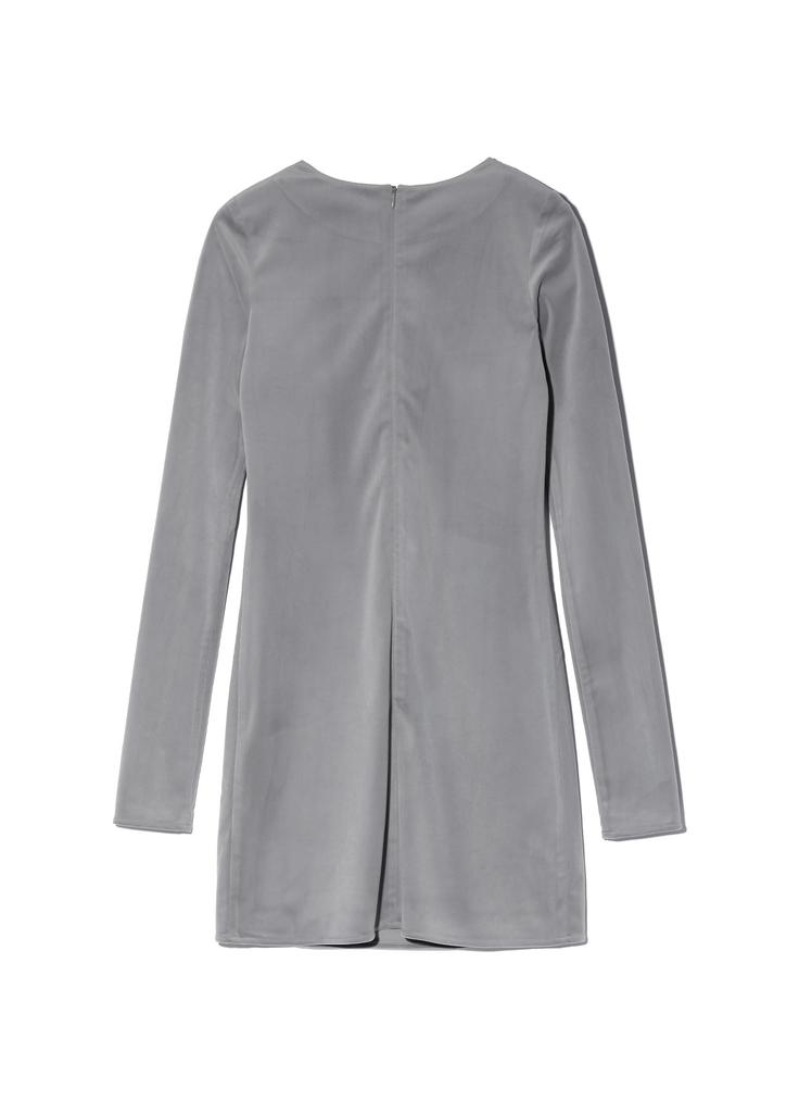 Yuhee Flower Corsage Mini Dress Charcoal