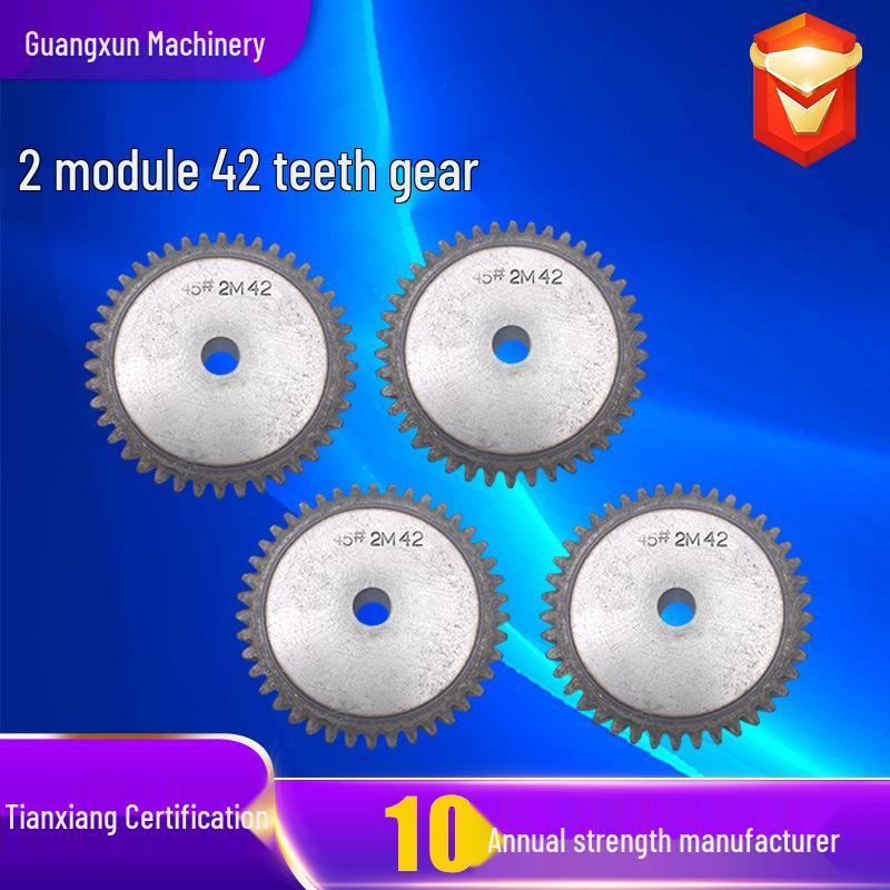 2 Module 42-Tooth Stainless Steel Sprocket for Industrial Transmission
