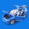 1/24 Tesla Model X SUV Alloy Car Model Diecast Metal Vehicles Car Model Simulation Sound and Light Collection Childrens Toy Gift