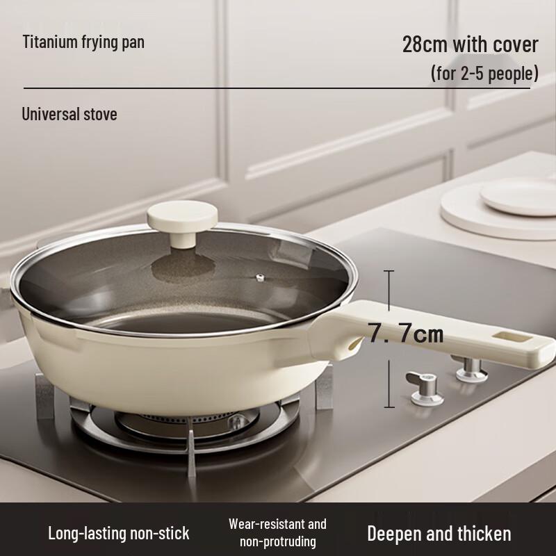 Xiaocaiya Titanium Ceramic Non-stick Milk Pot