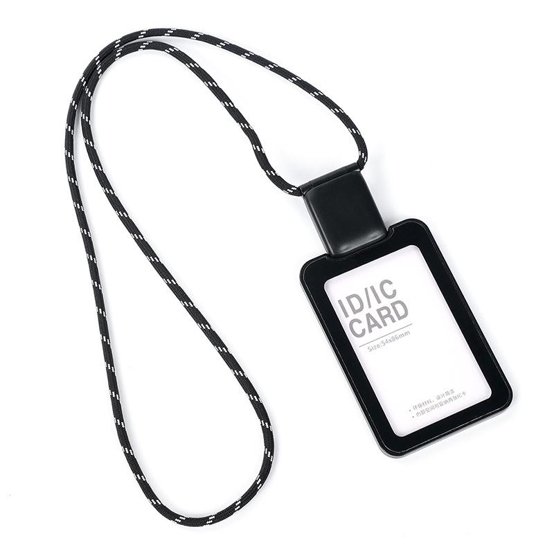 Retractable ID Badge Holder with Lanyard for Office and Bus Cards
