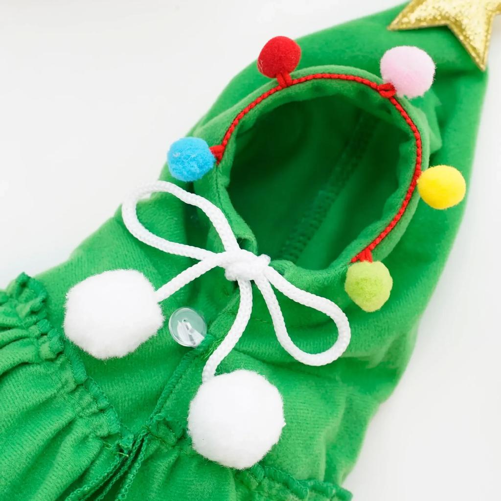 Christmas dog cape red green pet fun costume decoration cute pet windbreaker for Christmas atmosphere pet clothing dog costume