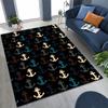 Starry-Sky Colorful Anchor-Pattern Rug – Unique Non-Slip Mat for Living Room or Bedroom Bedside