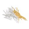 100Pcs/lot 15-40mm Gold Stripe Double Cylinder Bar Earrings Connecting For Jewelry Making Earring Pins DIY Supplies Accessories