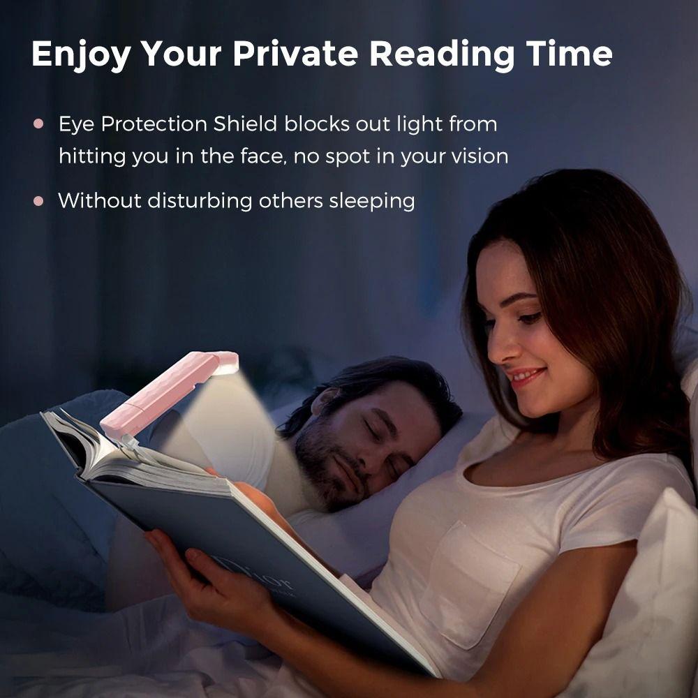 Eye Protection Clip On Book Light Rechargeable Clip Desk Light  Bookmark Read Accessories