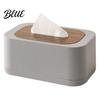 Plastic Tissue Box Cover Modern Holder  Spring Loaded Napkin Dispenser with Remote Foldable Paper Control Storage Tray for Coffee Table  Home