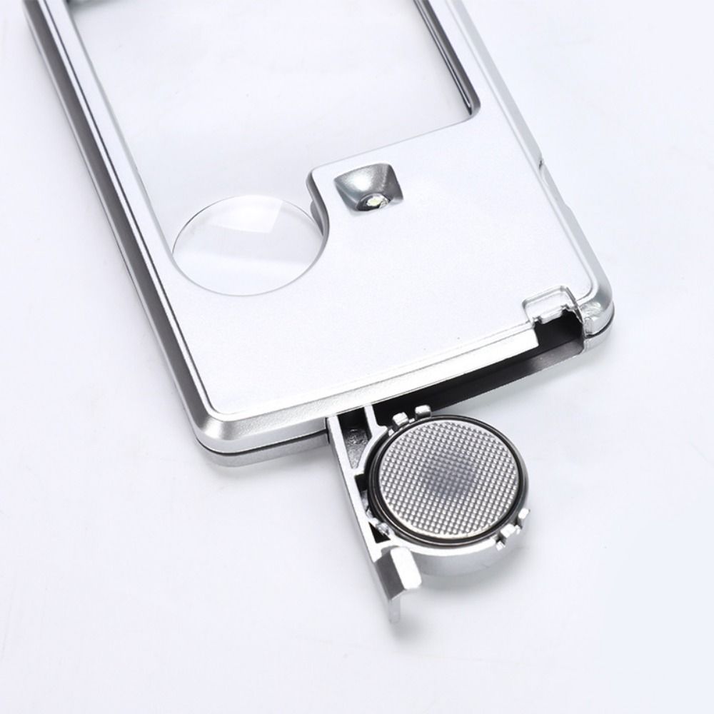 Portable Magnifier Loupe LED Light Reading Magnifier Card Magnifying Glass Jewelry Inspection