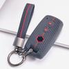 Silicone Key Fob Cover for Suzuki Swift Vitara SX4 S Cross Ignis Baleno Ertiga Jimny with Keychain Honeycomb Texture Shockproof Flip Key Fob Protector