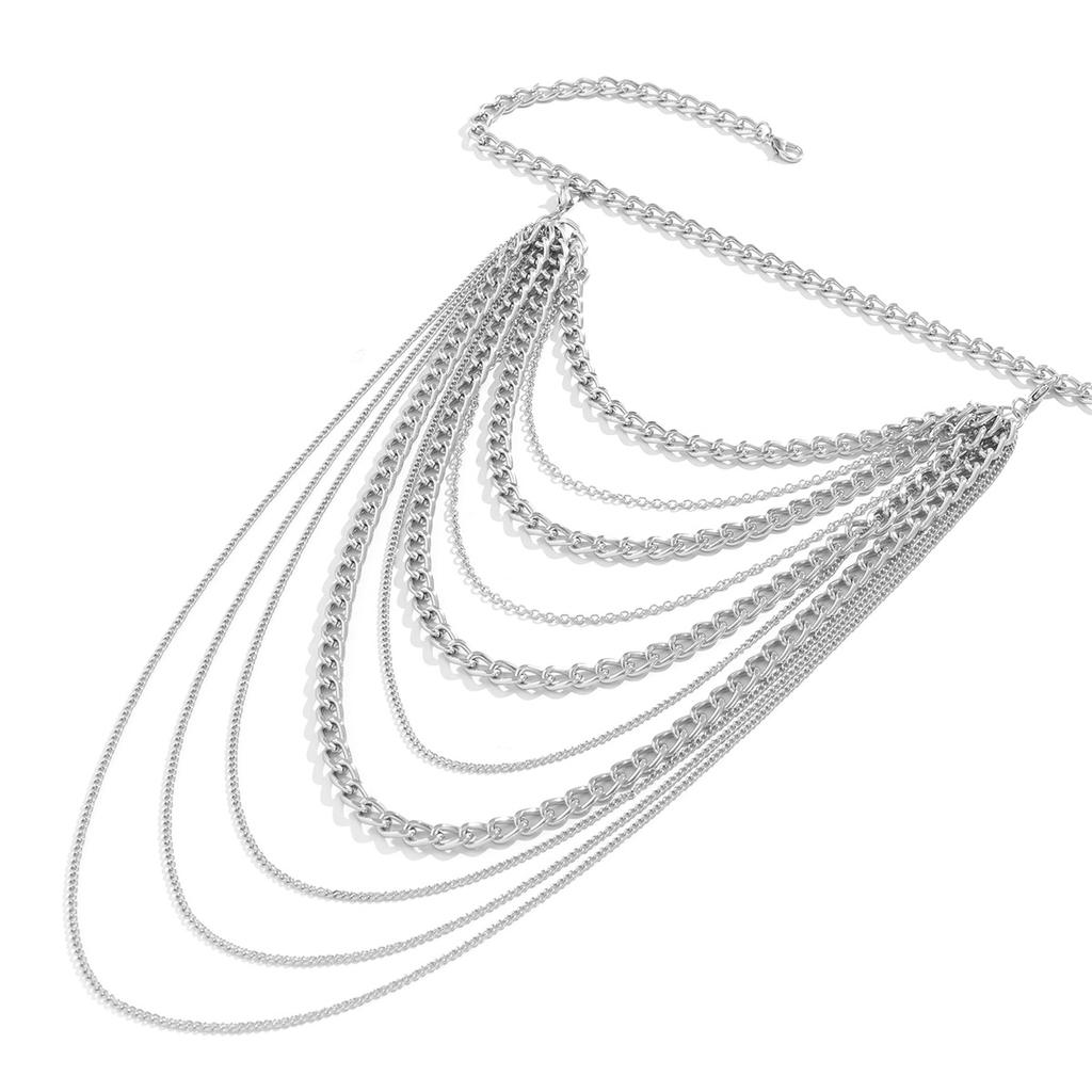 Multilayer Shoulder Chain for Women Punk Long Tassel Neck Body Jewelry Party Gifts