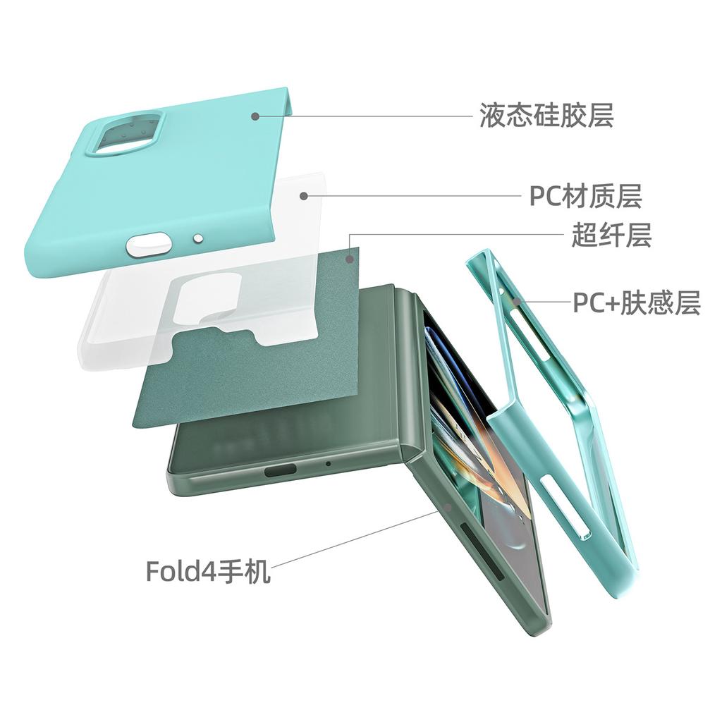 Applicable to Samsung ZFold7 mobile phone case liquid silicone Galaxy Zfold3 folding screen all-inclusive anti-drop protective case