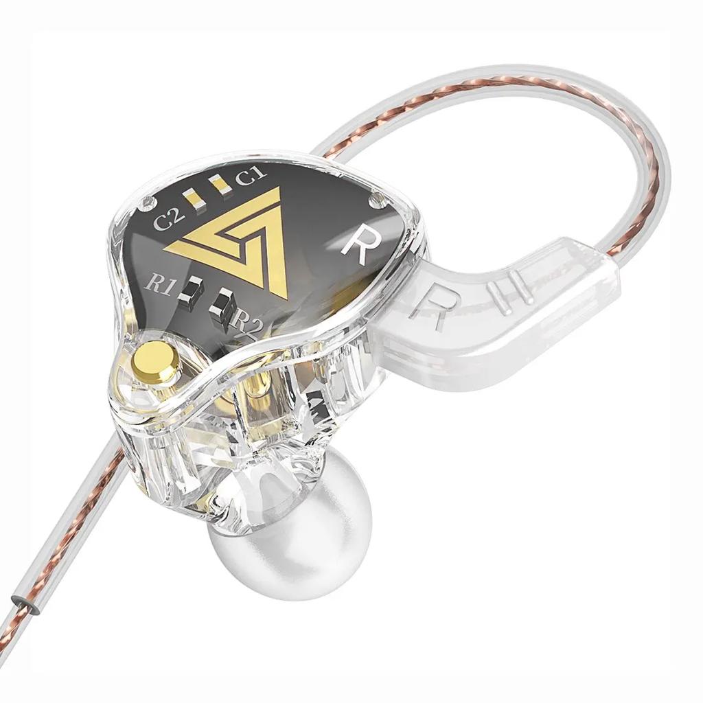 QKZ AKX 3.5mm In-ear Wired Earphones Dynamic HIFI Bass Earbuds Monitor Headphone Sport Noise reduction Headset With Mic Stereo