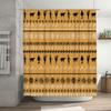 Decorative Shower Curtain Bohemian Style with Cactus Zebra Print Design Black White Floral Pattern for Bathroom Decorations 72x8