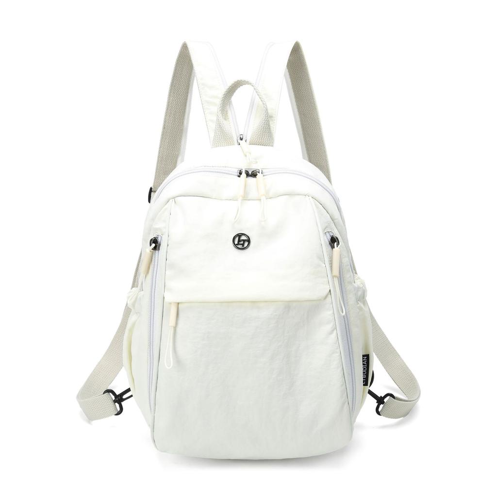 Schoolbag Backpack Women's Simple Lightweight Large Capacity Breast Bag Outdoor Leisure Crossbody Bag Backpack Multifunctional Commuter Bag