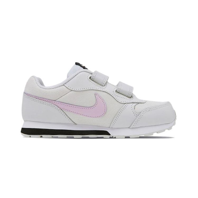 Nike MD Runner 2 Fabric Retro Non-Slip Shock Absorbing Durable Low-Top Kids Running Shoes Kids sneaker White Purple 807317-019