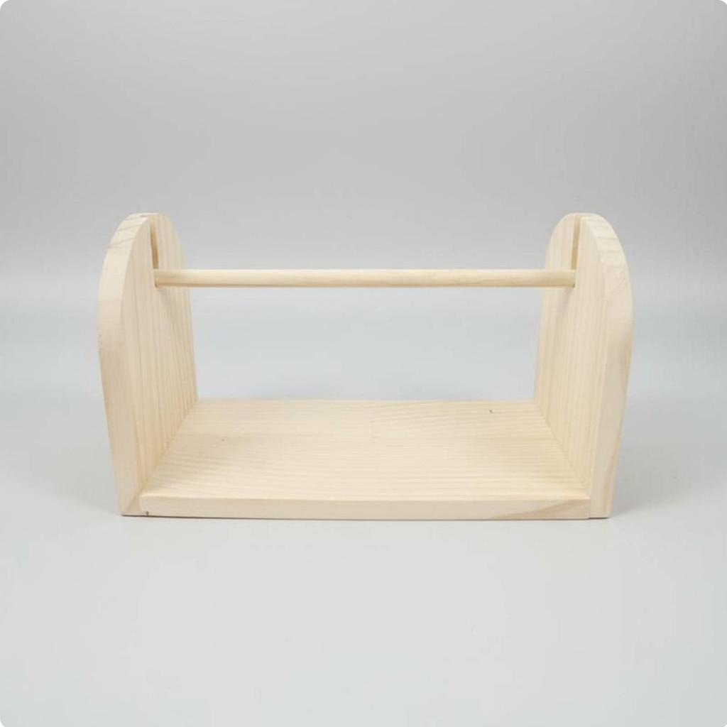 Yarn Spool Rack Knotsnag-resistantFree Wooden Yarn Holder Crafting Supply Sturdy Wood Even Rotation for Crocheters