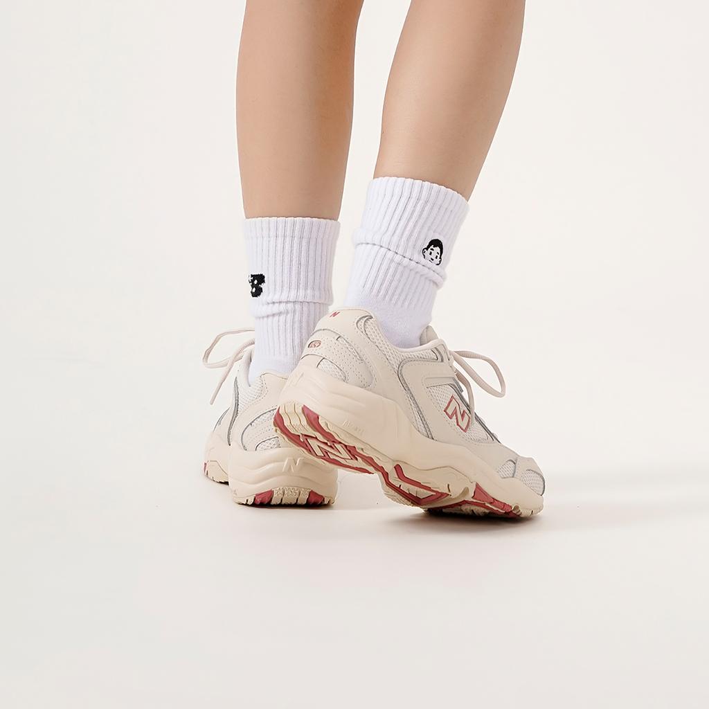New Balance NB 452 Comfortable Versatile Lace-Up Mesh Low-Top Marathon Running Shoes Women sneaker Light-Milk-Tea-Beige WX452CW