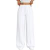 Fashion Women's High Waist Wide Leg Loose Casual Pants Trousers Women's Sports Pants Drawstring Women