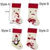 Large Size Christmas Stocking Hanging Gift Bag Candy Bag Christmas Gift Sock  Christmas Decor