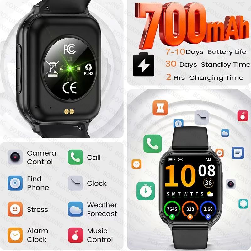 New Men 700 mAh Battery Outdoor Fitness Sports Smart Watch IP68 Waterproof Heart Rate GPS Track Bluetooth Call Smartwatches